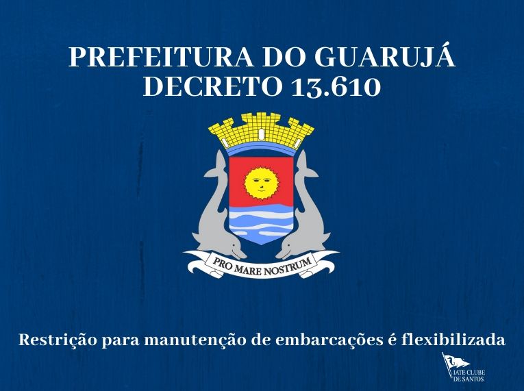 Guarujá flexibiliza restrição para manutenção de barcos